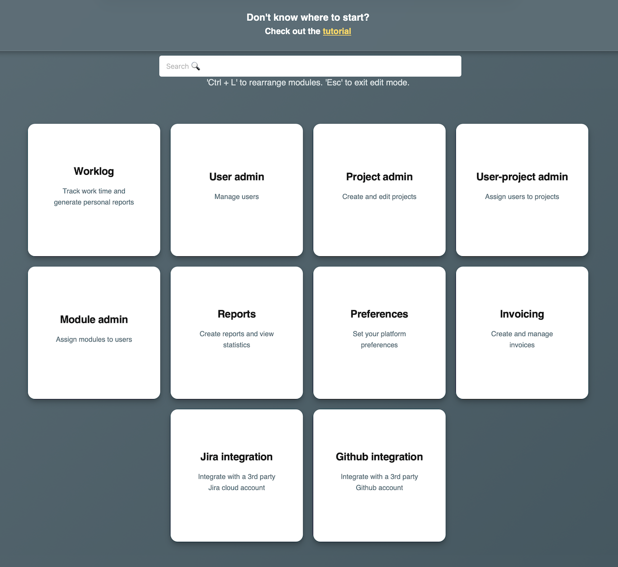 Home page