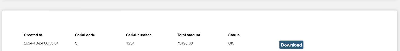 Invoice list