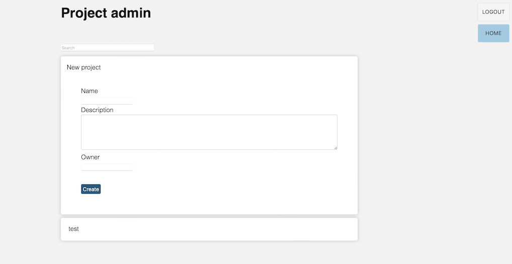 Project admin
